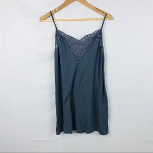 Victorias Secret |Gray Lace Chemises Slip Lingerie